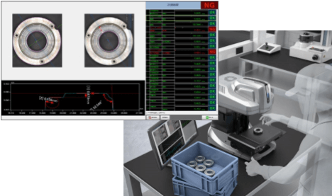 VR-3000　ワンショット3D形状測定機　公差範囲検査　立体形状　テストピース　試験片