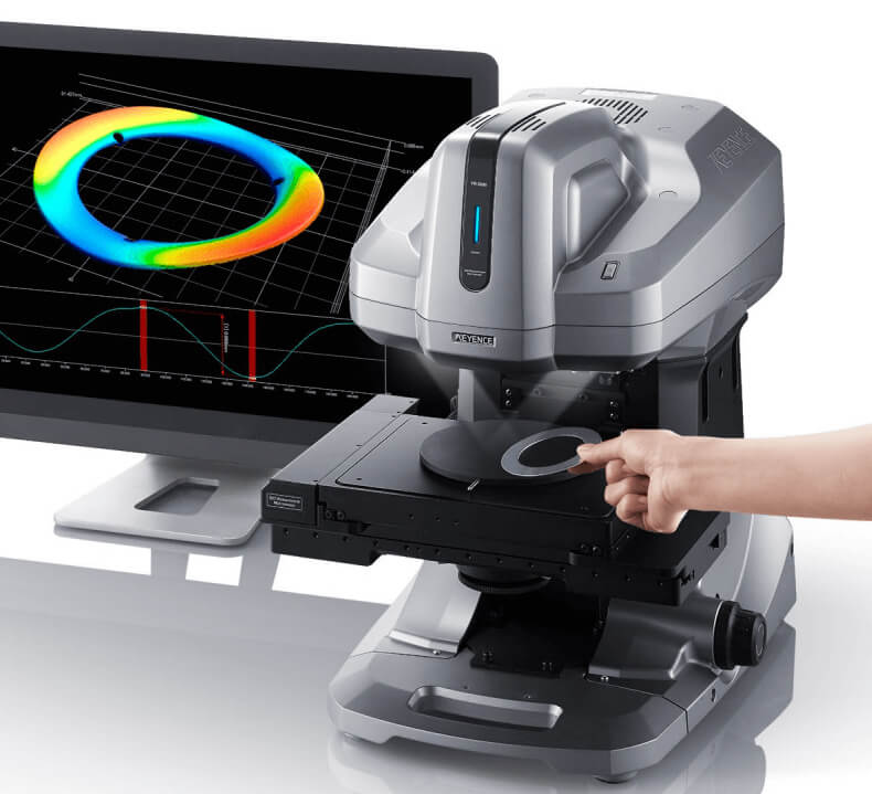 VR-3000　ワンショット3D形状測定機　線粗さ測定　面粗さ測定　テストピース